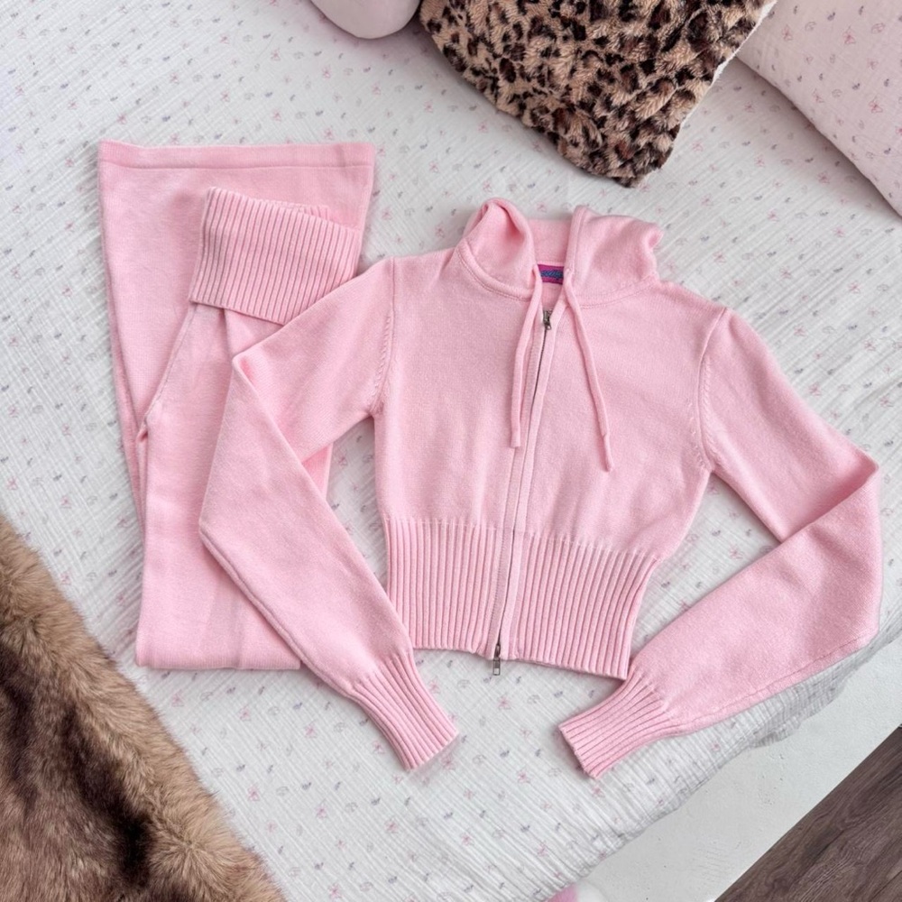 Edikted Light Pink knit set